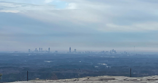 stone mountain Atlanta Skyline