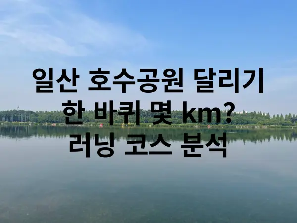 일산 호수공원 한 바퀴 달리기 | 오운완 20240606 | BudgetFriendly