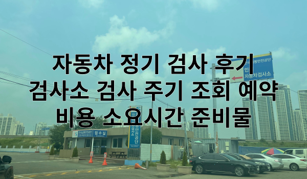 자동차 정기 검사 특성