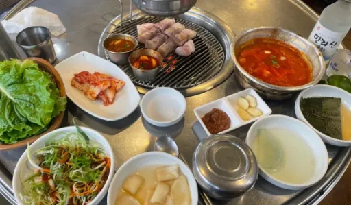 제주도 함덕해수욕장 흑돼지 두툼한고기 돈돼지2