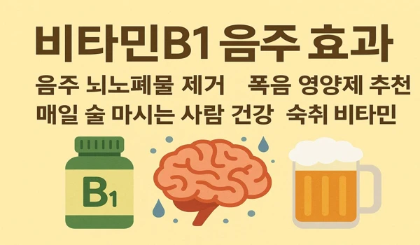 비타민B1 음주 효과