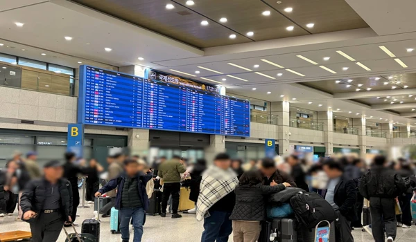 인천공항 국제선 입국장 전경