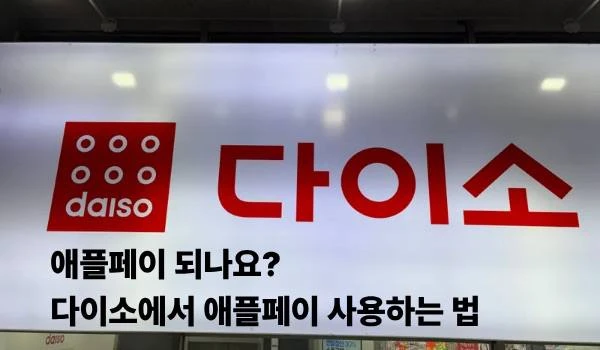 다이소 애플페이 결제 후기 2025년 12월, 지갑 없이도 완벽했던 경험 1 다이소 애플페이 결제 다이소 애플페이 후기