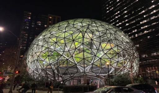 시애틀 아마존 스피어스 야경